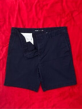 Old Navy Men's Dark Navy Flat-Front Chino Shorts